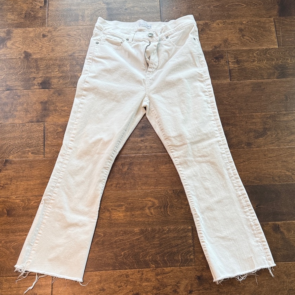 LOFT white Flare Jeans